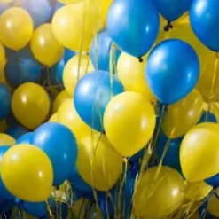 Ballonger i 65-delar Gul/Blå