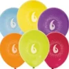Ballonger i 6-pack "6"