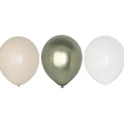 Ballonger 6-pack - Mix grön metallic