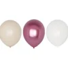 Ballonger 6-pack - Mix rosa metallic