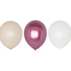 Ballonger 6-pack - Mix rosa metallic