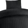 Bäddset satin svart