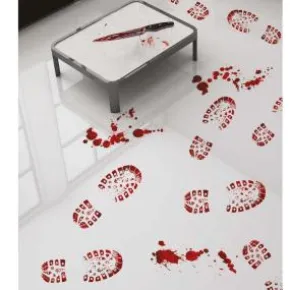 Blodiga skoavtryck stickers