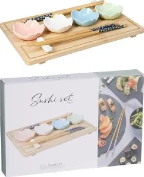 Blommigt sushiset 9-delar