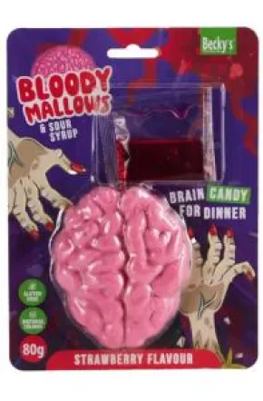 Bloody Mallows Hjärna 80g (Rosa)