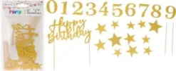 Cake topper set - Guld