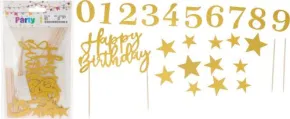 Cake topper set - Guld