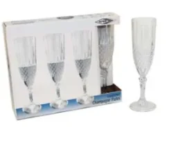 Champagneglas i plast 4-pack