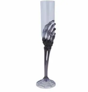 Champagneglas Skeletthand