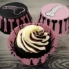 Cupcake/Muffinsformar - Rosa Pille