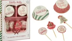 Cupcakeset med julmotiv