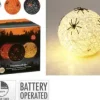 Dekorativ LED-boll med spindlar - Vit