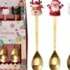 Dessertbestick med julmotiv (Teskedar)