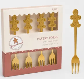 Dessertgafflar Pepparkaka 4-pack