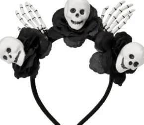 Diadem med döskallar & händer