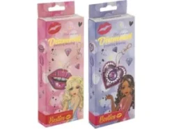 Diamond painting - Nyckelring (Rosa/mun)
