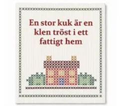 Disktrasa med skämtsam text