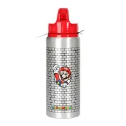 Dricksflaska i aluminium - Super Mario