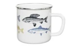 Emaljmugg Fiskar