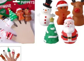 Fingerdockor Julmotiv