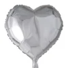 Folieballong Hjärta (Silver)