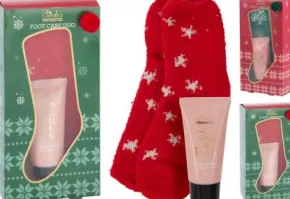 Fotvårdsset "Santa's Favorites" (Gröna sockor)