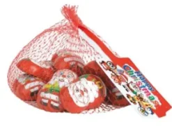 Fyllda chokladtomtar i nät 70g