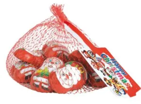 Fyllda chokladtomtar i nät 70g
