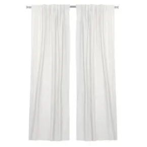 Gardinlängder 2-pack - Elin beige/vit
