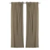 Gardinlängder 2-pack - Elin sand/svart