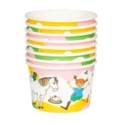 Glassbägare 8-pack - Pippi Långstrump