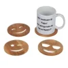 Glasunderlägg i 4-pack - Smileys