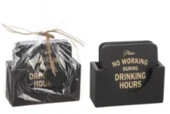 Glasunderlägg - NO WORKING DURING DRINKING