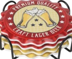 Glasunderlägg 4-pack - Öl