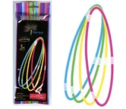 Glow in the dark halsband i 4-pack