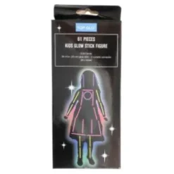 Glow in the dark stickers - Siluett flicka