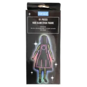 Glow in the dark stickers - Siluett flicka
