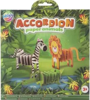 Gör egna dragspelsdjur (Vilda djur)