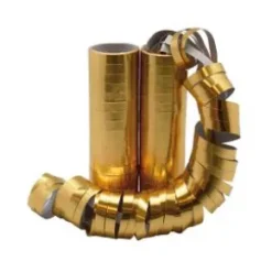 Guldfärgade serpentiner 2-pack