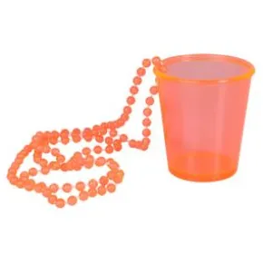 Halsband - Shotglas neonorange