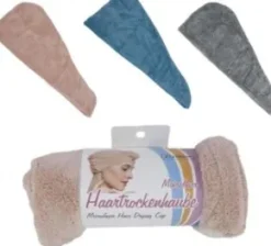 Handduk för håret i microfiber (Blå)