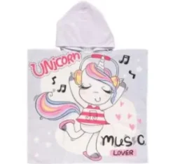 Handduk med huva Unicorn