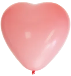 Hjärtformade ballonger 8-pack (Rosa)