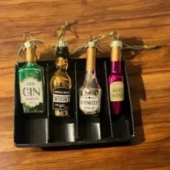Julgranshänge 4-pack småflaskor