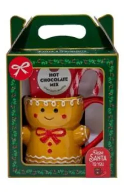 Julmugg Papparkaksgubbe med varm chokladmix