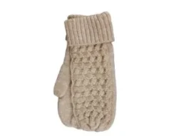 Kabelstickade tumvantar (Beige)