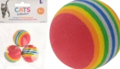 Kattleksak i 3-pack bollar
