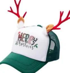 Keps med julmotiv (Grön/Merry Christmas)