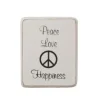 Kylskåpsmagnet - Peace Love Happiness