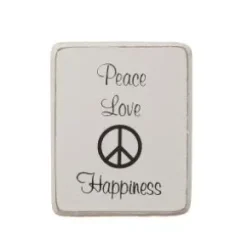 Kylskåpsmagnet - Peace Love Happiness